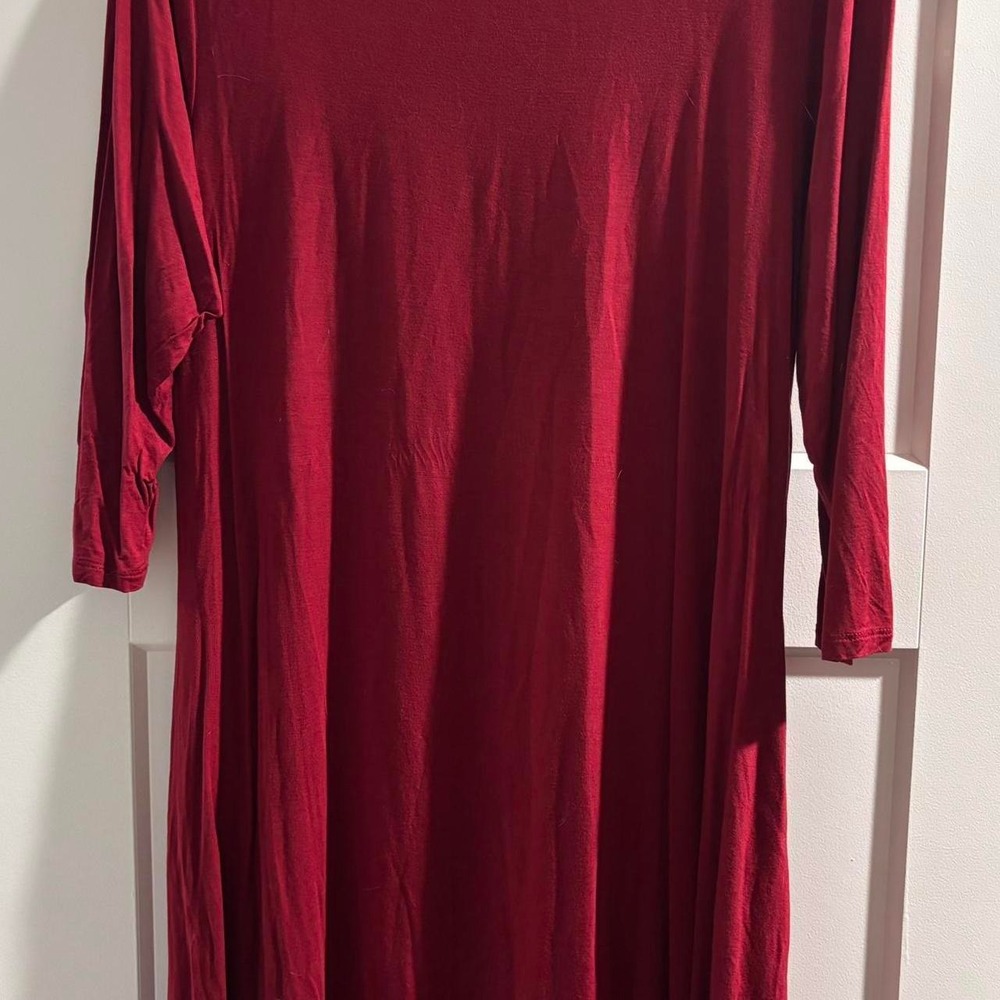 Zenana‎ V-Neck Aqua Blue Short Sleeve Tunic Tee Size 2XL